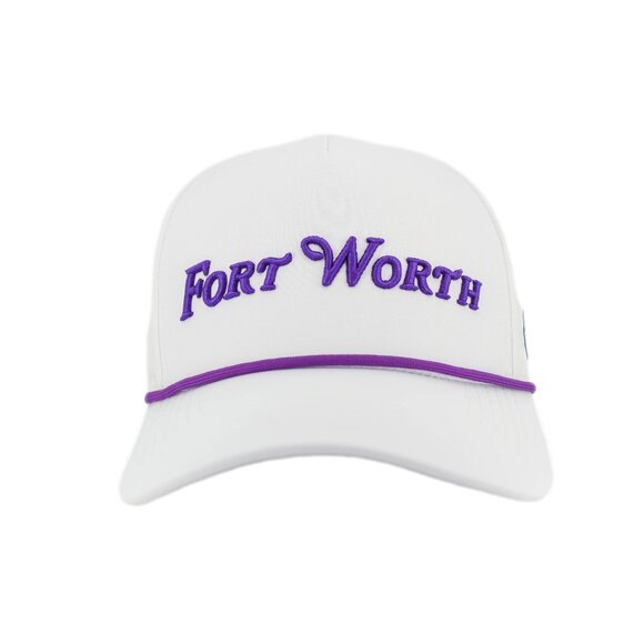 Fort Worth Rope Hat - White/Purple - Picture 1 of 4